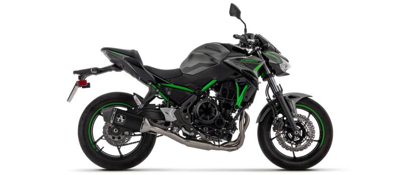 Sport Auspuff Komplettanlage Arrow Veloce BLACK Kawasaki Z 650 / Ninja 650 Bj.2024-2025 +ABE/ EURO5+ von Arrow