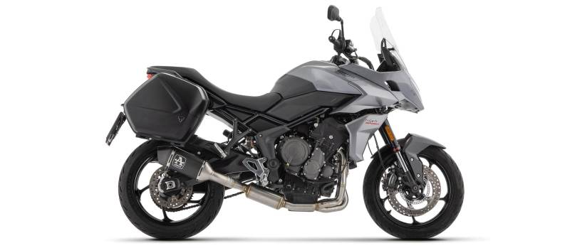 Sport Auspuff Komplettanlage Arrow Veloce BLACK Triumph Tiger Sport 660 Bj.2022-2024 EURO5 +Kat +ABE von Arrow