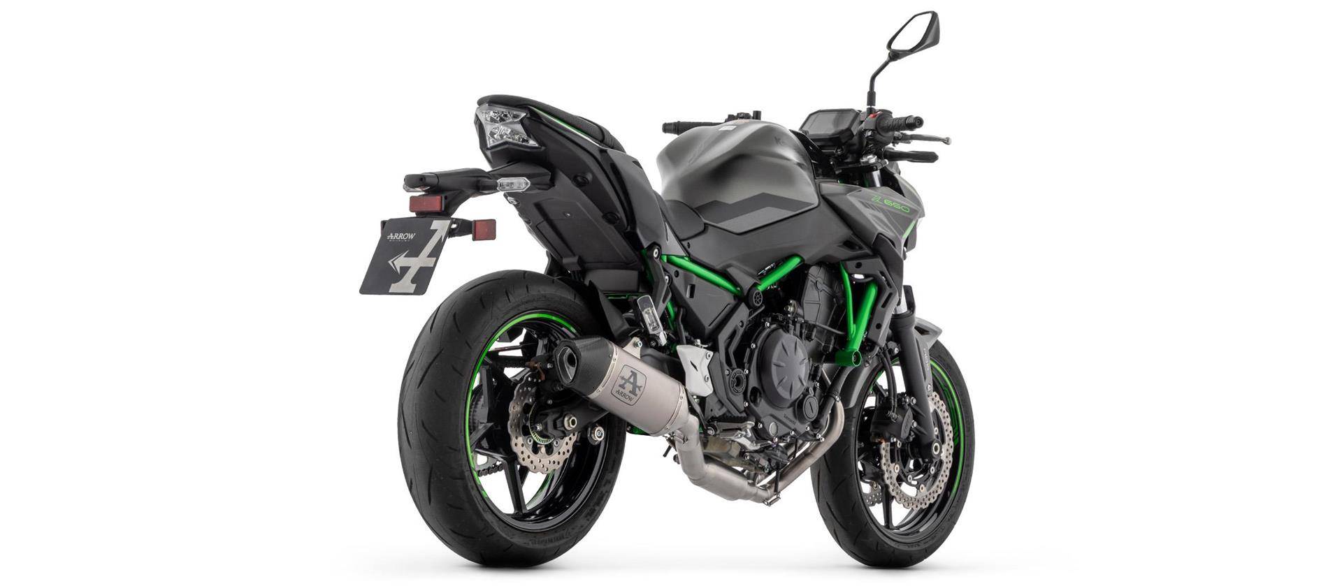 Sport Auspuff Komplettanlage Arrow Veloce TITAN Kawasaki Z 650 / Ninja 650 Bj.2024-2025 ABE/EURO5+ von Arrow