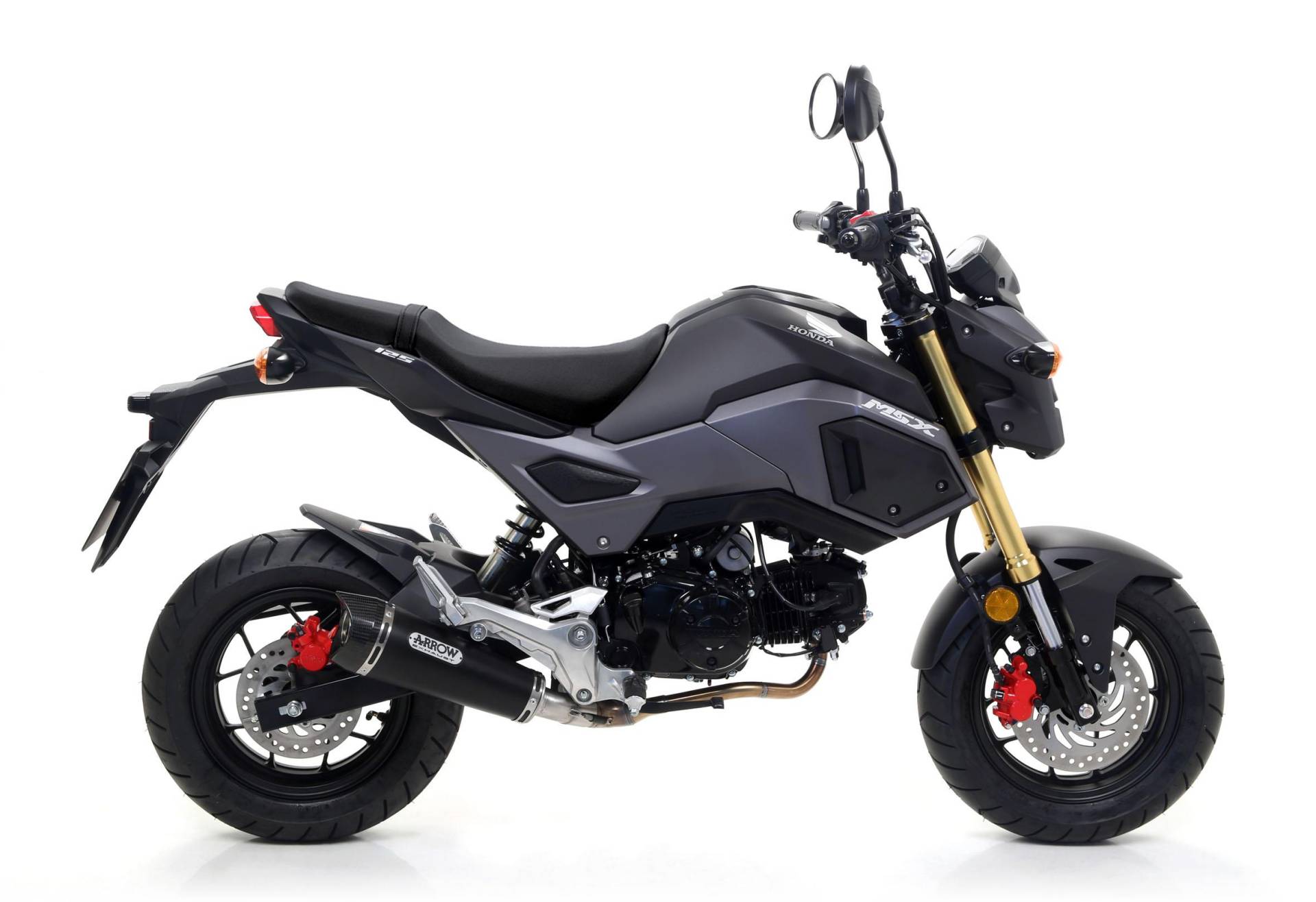 Sport Auspuff Komplettanlage Arrow X-Kone BLACK Honda MSX 125 Grom Bj.2016-2020 JC61/JC75 EURO3/4 von Arrow