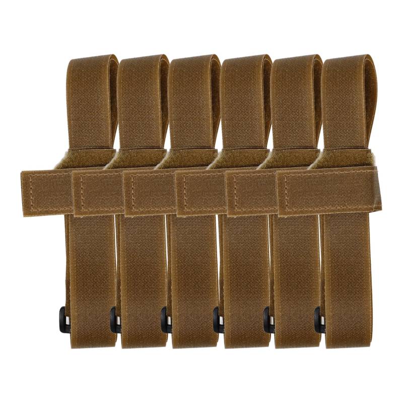 ARTIBETTER 3 Paare Bindeband Klebrig Fixiert Campingzubehör Gepäckspanngurt Camping-bündelungsgürtel Zurrgurt Gepäckband Befestigungsgurte Werkzeug Schwerer Spanngurt Schlacht Khaki Nylon von Artibetter