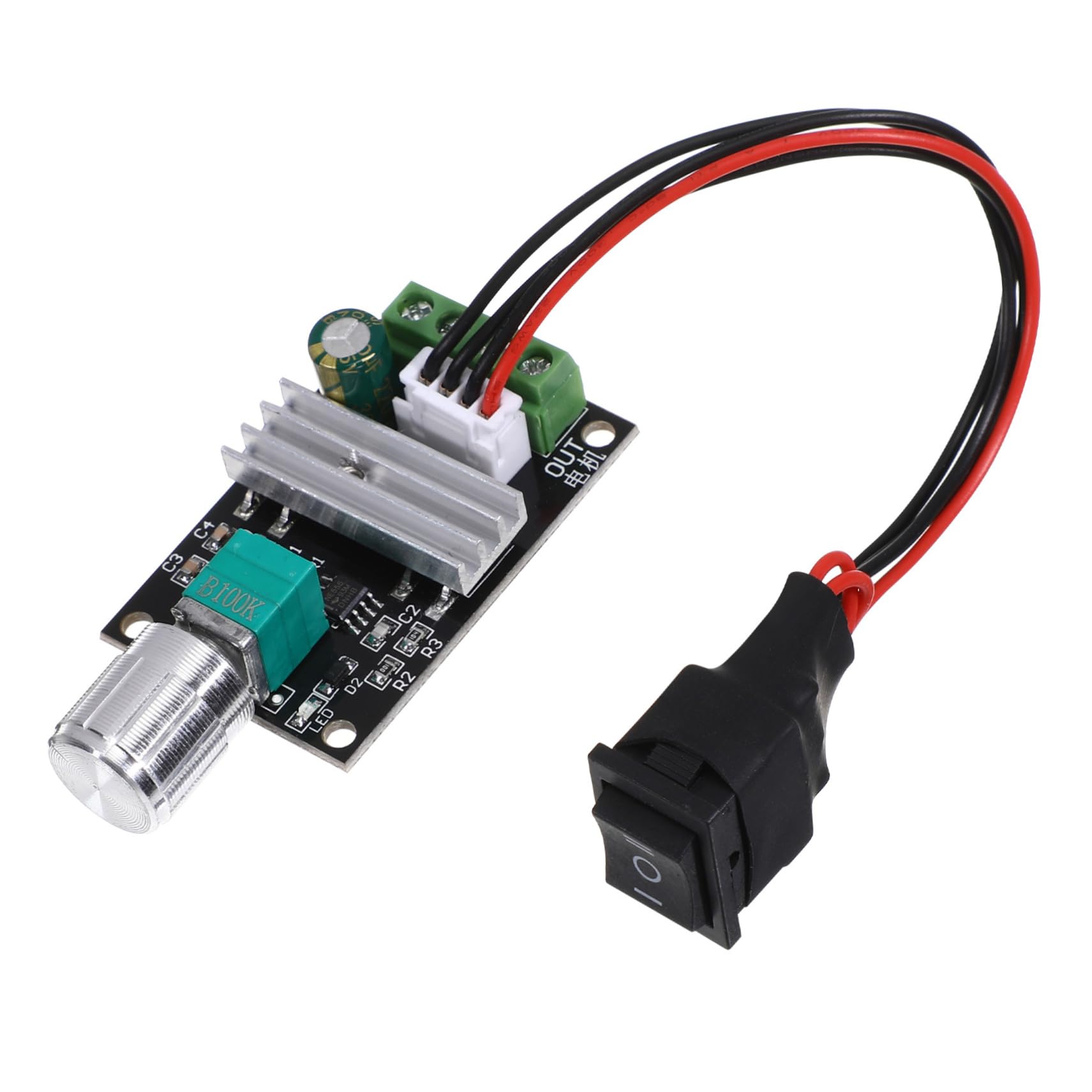 ARTIBETTER PWM DC Motor Controller /24V 3A 80W Einstellbarer Und Umkehrbarer Motorsteuerungsschalter 1203BB Ideal Für Schrittmotoren Und Drehmotoren Mit Zufälliger Kabelbelegung von Artibetter