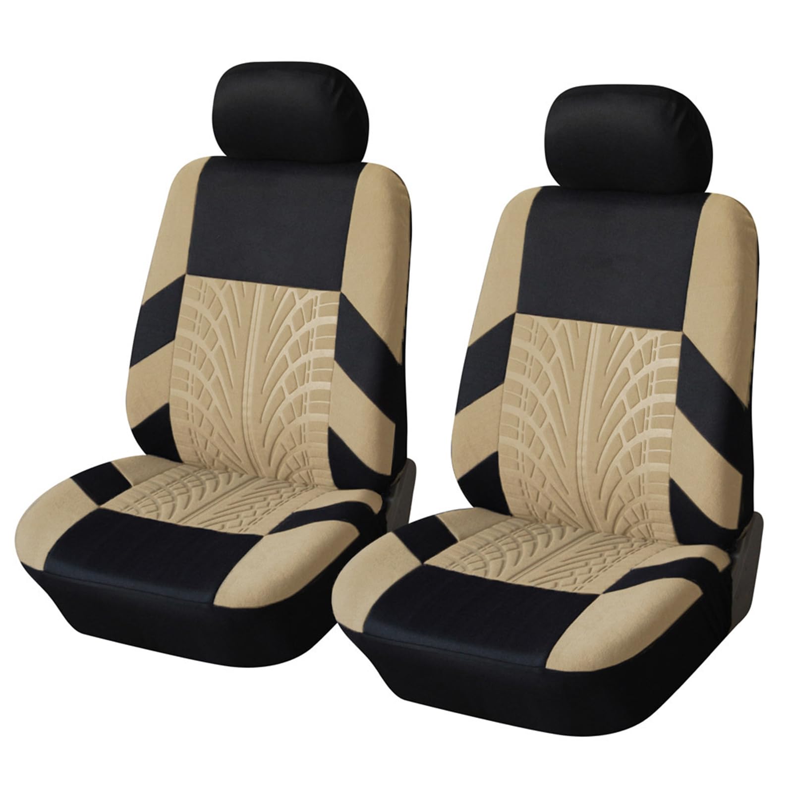 Auto Sitzbezüge, universeller Waschbarer Sitzschutz für vier Jahreszeiten, Bequem und Atmungsaktiv, Auto Innenraum Zubehör, geeignet für den Fahrersitz und die Rücksitze (Beige, Tvåsitsig) von Artisanal Habitat