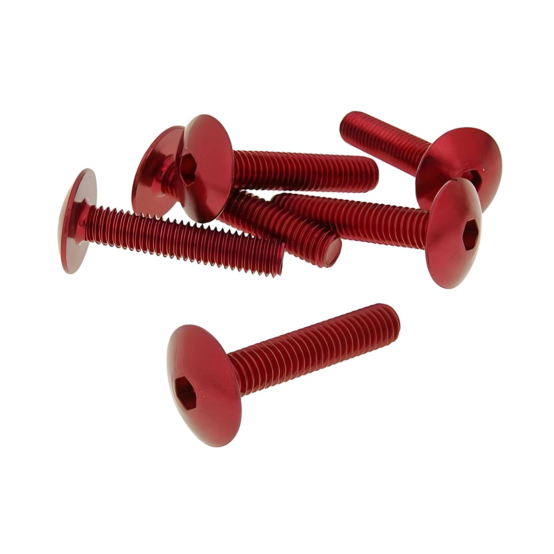 Vicma Fairing Screws hex Socket Head - Anodized Aluminum red - Set of 6 pcs - M6x30 von Artist Unknown