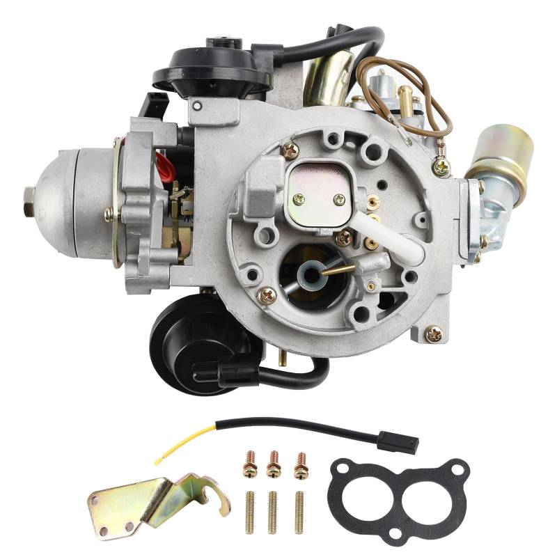 Vergaser Vergaser für VW 027129016H, Carburetor Ersatzteil für Golf 2 für Jetta II 19E 72PS Ab 01/86 U-kat Vergaser Pierburg 2E Ersatzvergaser Mechanische Choke & Präzise Düsen & Venturis Zubehör von Artudatech