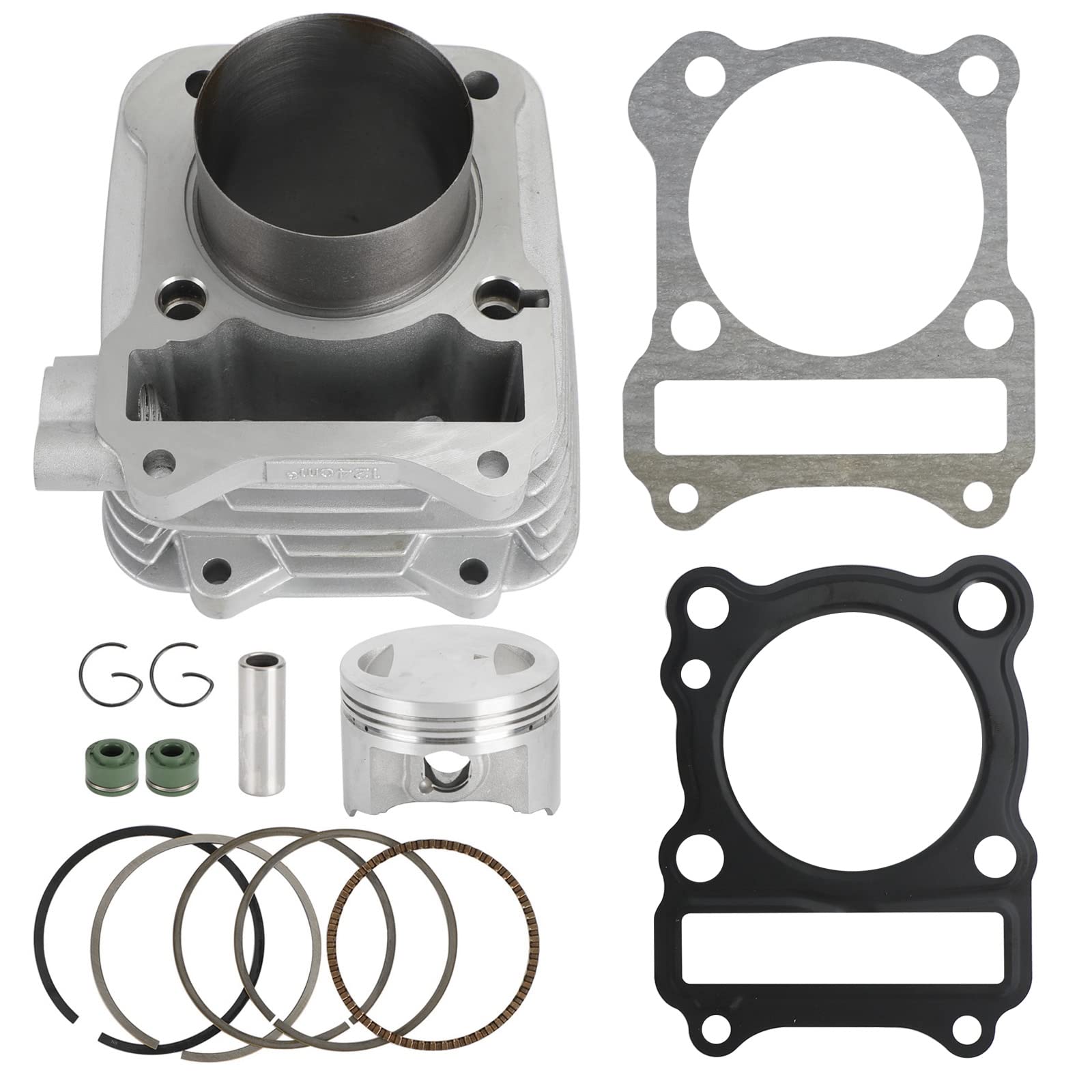 Artudatech 62mm Zylinder Barrel Jug Flat Piston Gasket Kit 150cc für Suzuki GN125 EN125 GS125 GZ125 TU125 VanVan RV125 DR125 Marauder von Artudatech