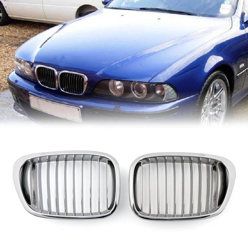 Artudatech Auto Front Grill, 1 Paar Mesh Doppelgitter Front Nieren Stoßstange Gitter Front Zaungitter Grill für B M W E39 5er Serie 1995–2003 von Artudatech