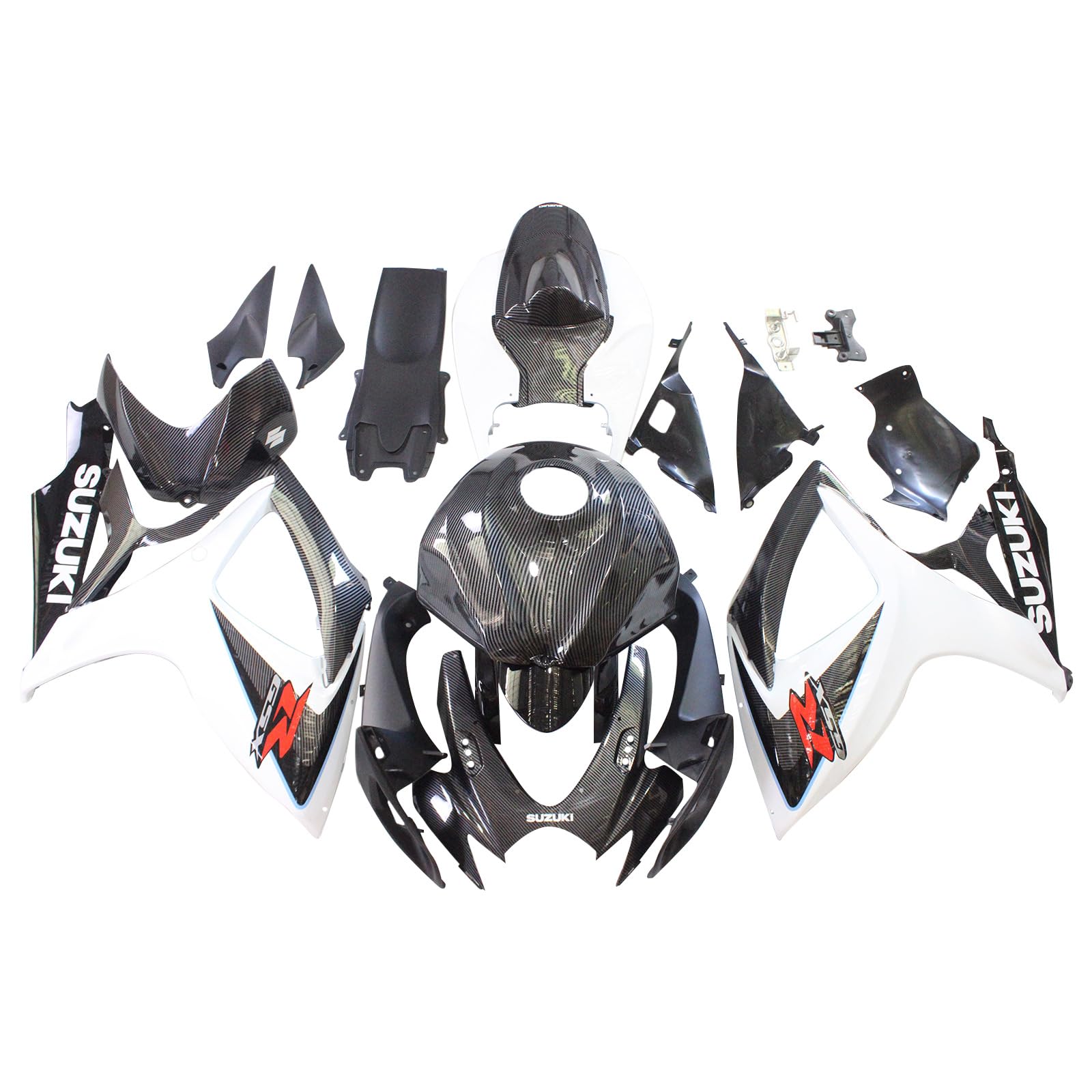 Artudatech Fairing Kit Bodywork Plastic Compatible for Suzuki GSXR 600/750 2006-2007 K6 von Artudatech