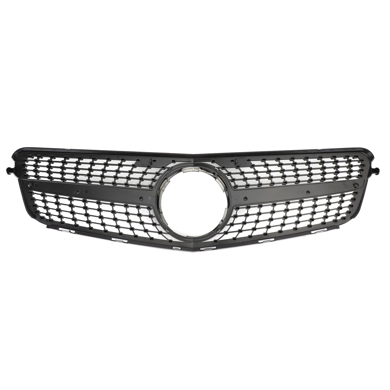 Artudatech Front Kühlergrill Grill, Auto Kühlergrill Diamond Black Chrome Passend für W204 C200 C300 2008-2014 von Artudatech