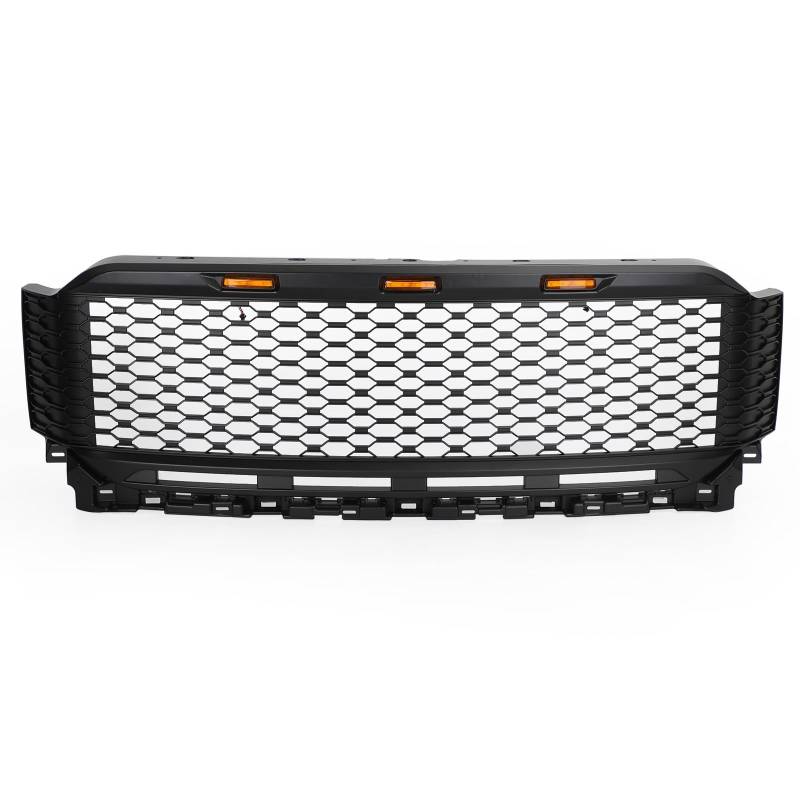 Artudatech Kühlergrill Frontstoßstange ABS Front Bumper Grille Grill with LED Fit for Ford F150 2021-2023 von Artudatech