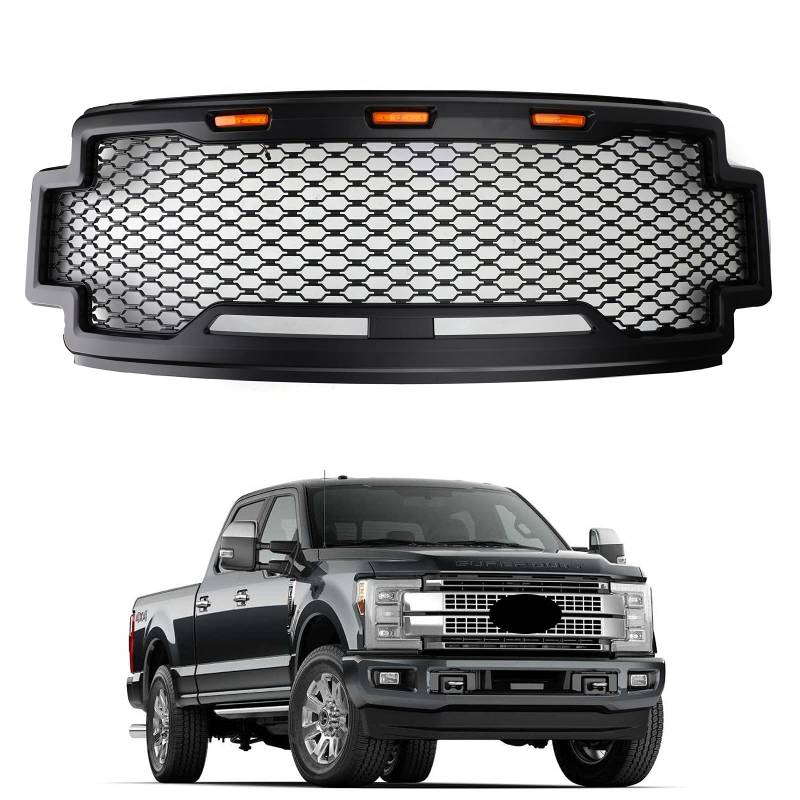 Artudatech Kühlergrill Frontstoßstange Front Bumber Grille Grill Fit for Ford F-250 F-350 F-450 2017-2019 Super Duty von Artudatech