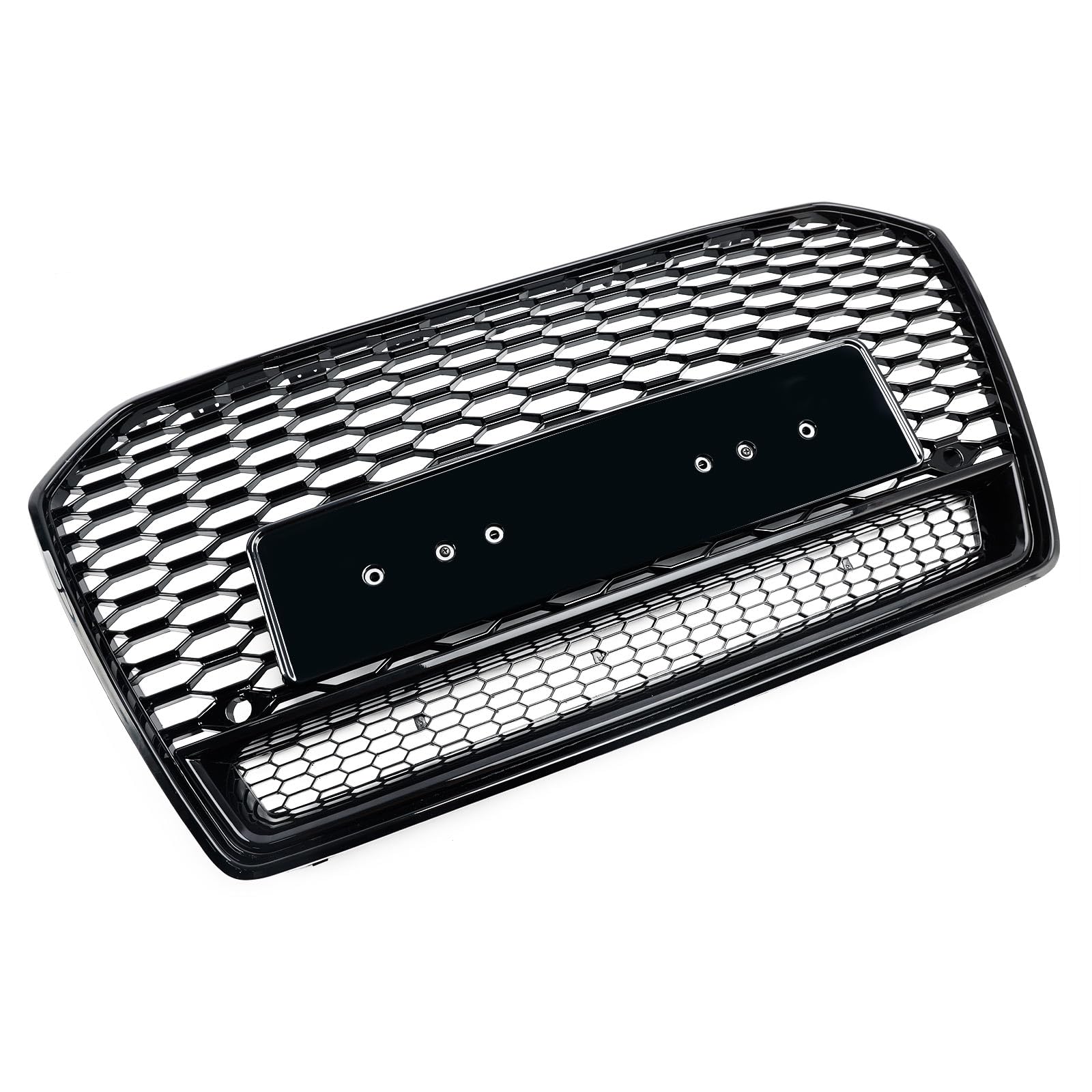 Artudatech Kühlergrill Frontstoßstange RS6 Style Honeycomb Mesh Front Grille Fit for Audi A6 S6 C7 2016-2018 Black von Artudatech