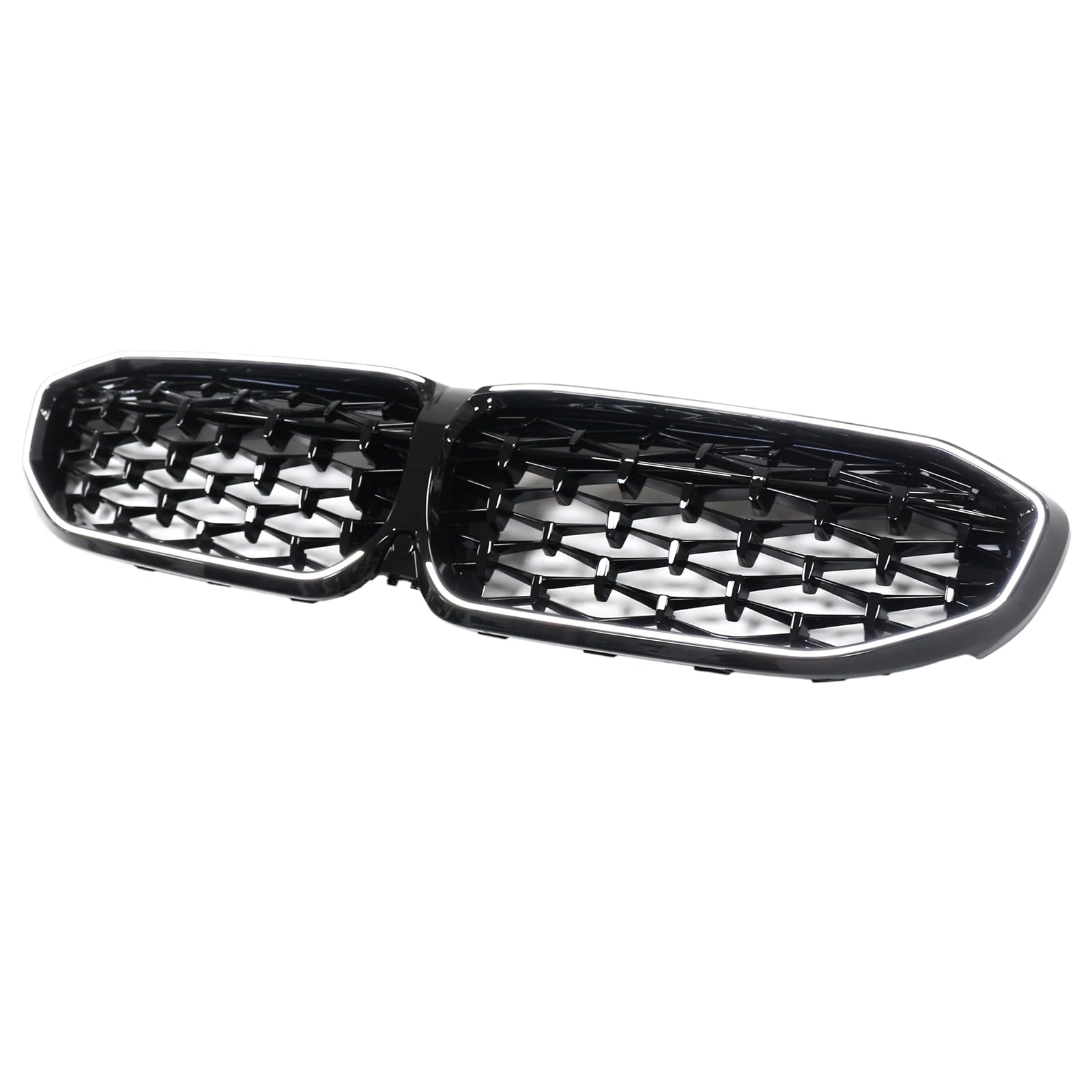 Artudatech Kühlergrill Frontstoßstangengrill Frontgrill ABS Black Diamond Kidney Grille Grill 51138072085 Fit for BMW 3 Series G20 2019-2022 von Artudatech