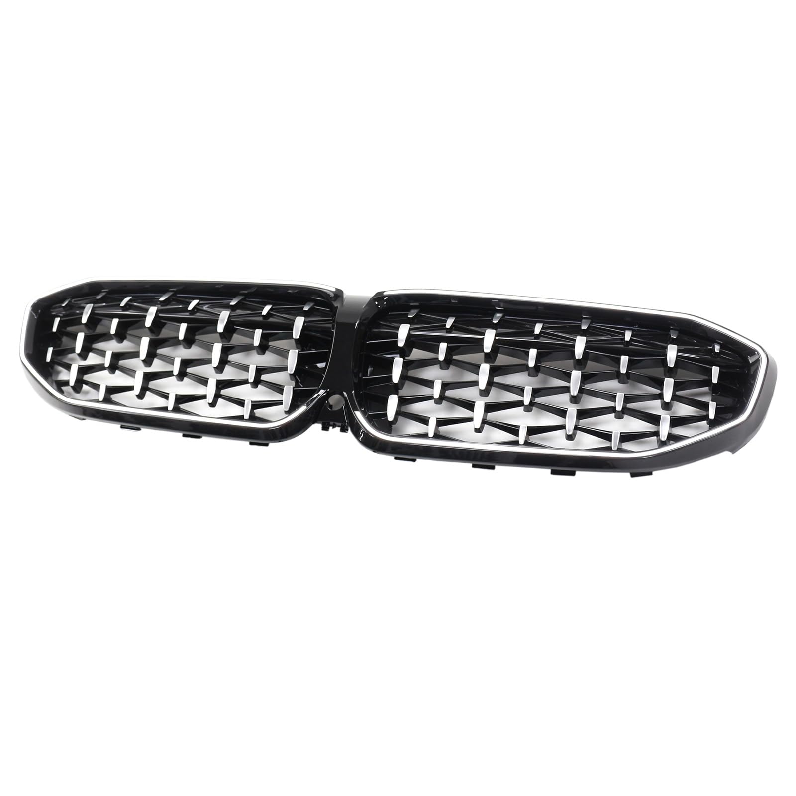 Artudatech Kühlergrill Frontstoßstangengrill Frontgrill ABS Chorme Diamond Kidney Grille Grill 51138072085 Fit for BMW 3 Series G20 2019-2022 von Artudatech