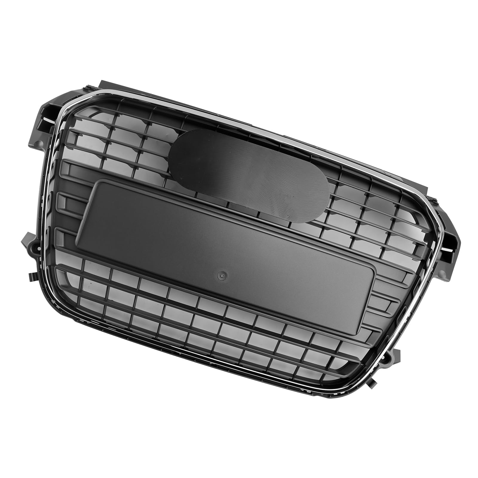 Artudatech Kühlergrill Frontstoßstangengrill Frontgrill ABS Chrome Front Bumper Grill Grille Fit for A1 S-Line 2010-2014 MK1 von Artudatech