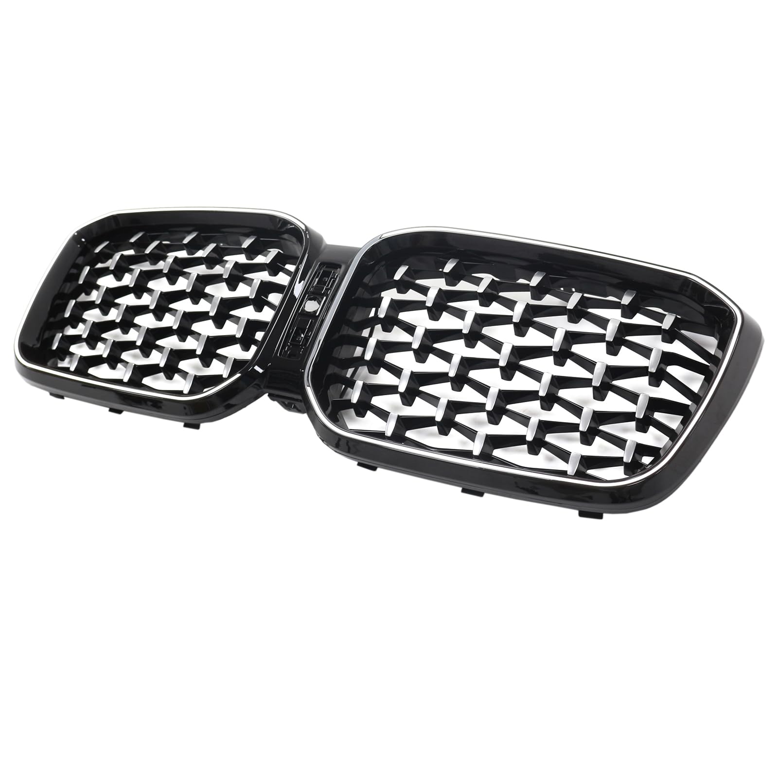 Artudatech Kühlergrill Frontstoßstangengrill Frontgrill ABS Diamond Front Bumper Kidney Grille Fit for BMW X3 G01 X4 G02 2022-2025 Chorme von Artudatech