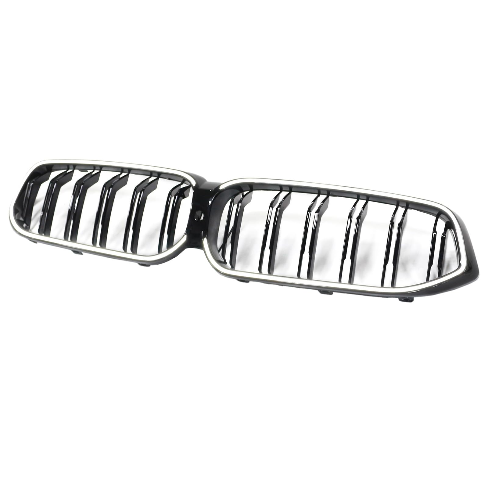 Artudatech Kühlergrill Frontstoßstangengrill Frontgrill ABS Double Slat Black Front Kidney Grill Grille Fit for BMW 6 Series G32 2020-2025 von Artudatech