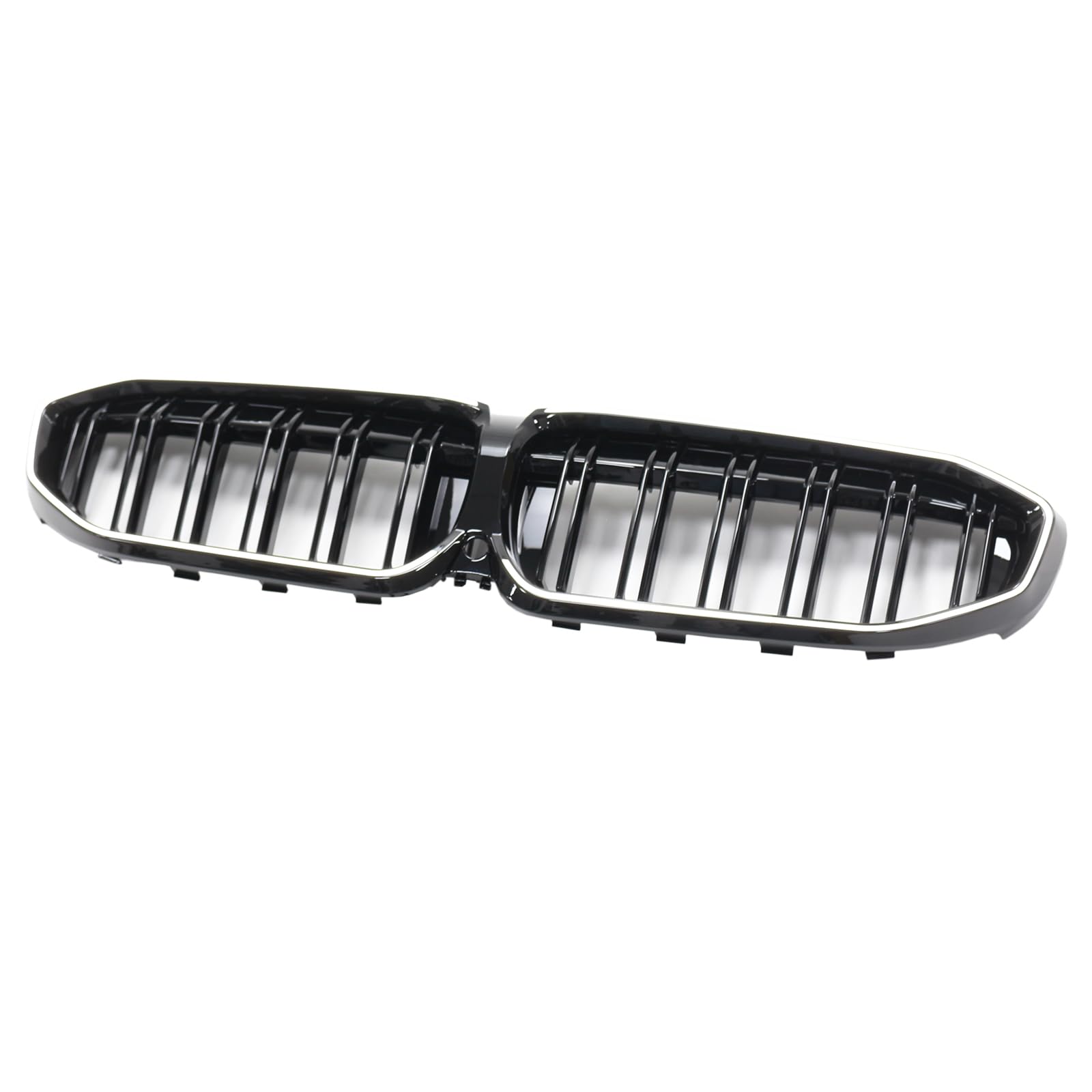 Artudatech Kühlergrill Frontstoßstangengrill Frontgrill ABS Double Slat Black Kidney Grille 51138072085 Fit for BMW 3 Series G20 2019-2022 von Artudatech