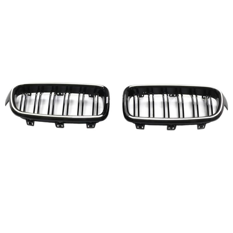 Artudatech Kühlergrill Frontstoßstangengrill Frontgrill ABS Double Slat Front Kidney Grille Grill Fit for BMW 3 Series F30 F31 F35 2012-2019 von Artudatech