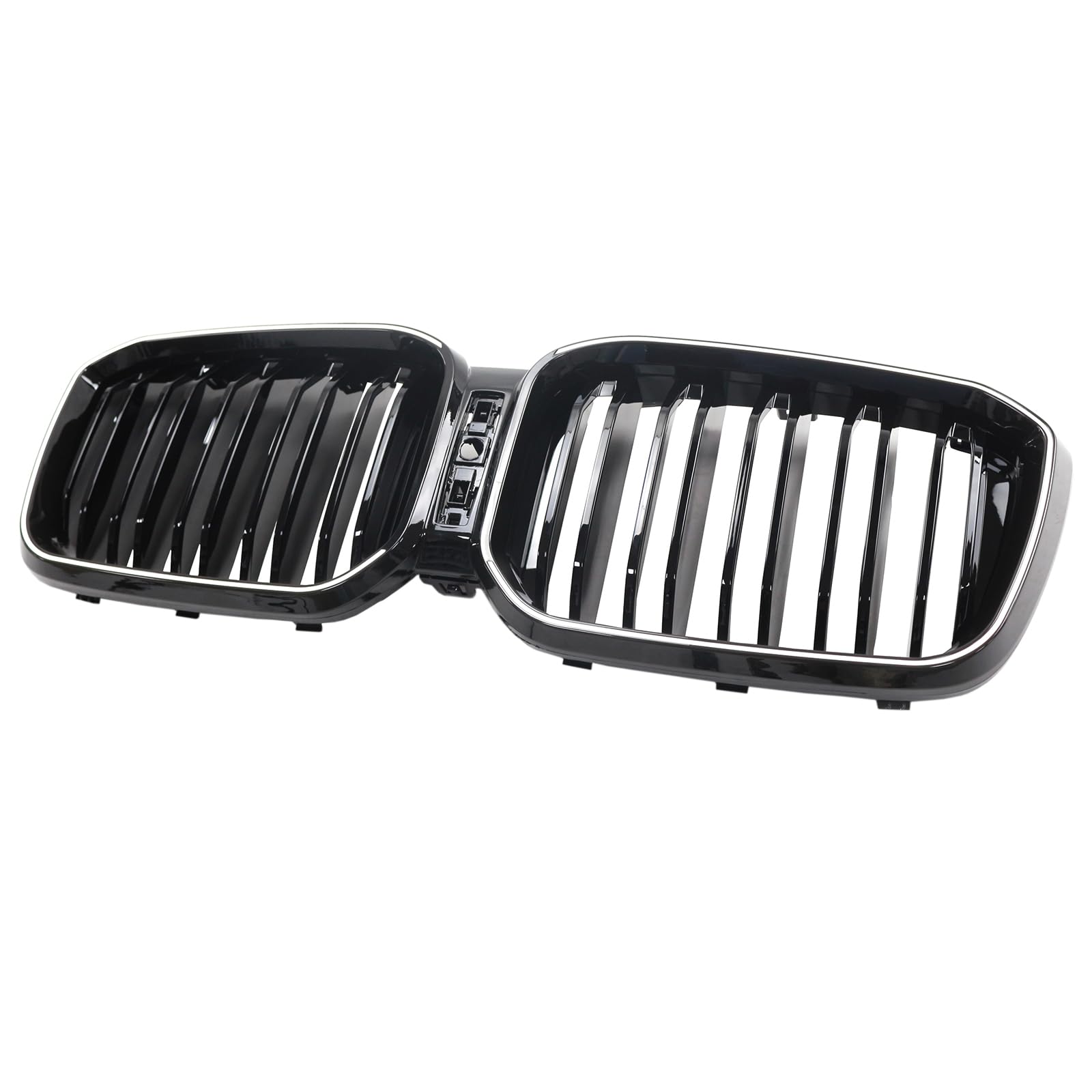 Artudatech Kühlergrill Frontstoßstangengrill Frontgrill ABS Double Slat Glossy Black Bumper Kidney Grille Fit for BMW X3 G01 X4 G02 2022-2025 von Artudatech