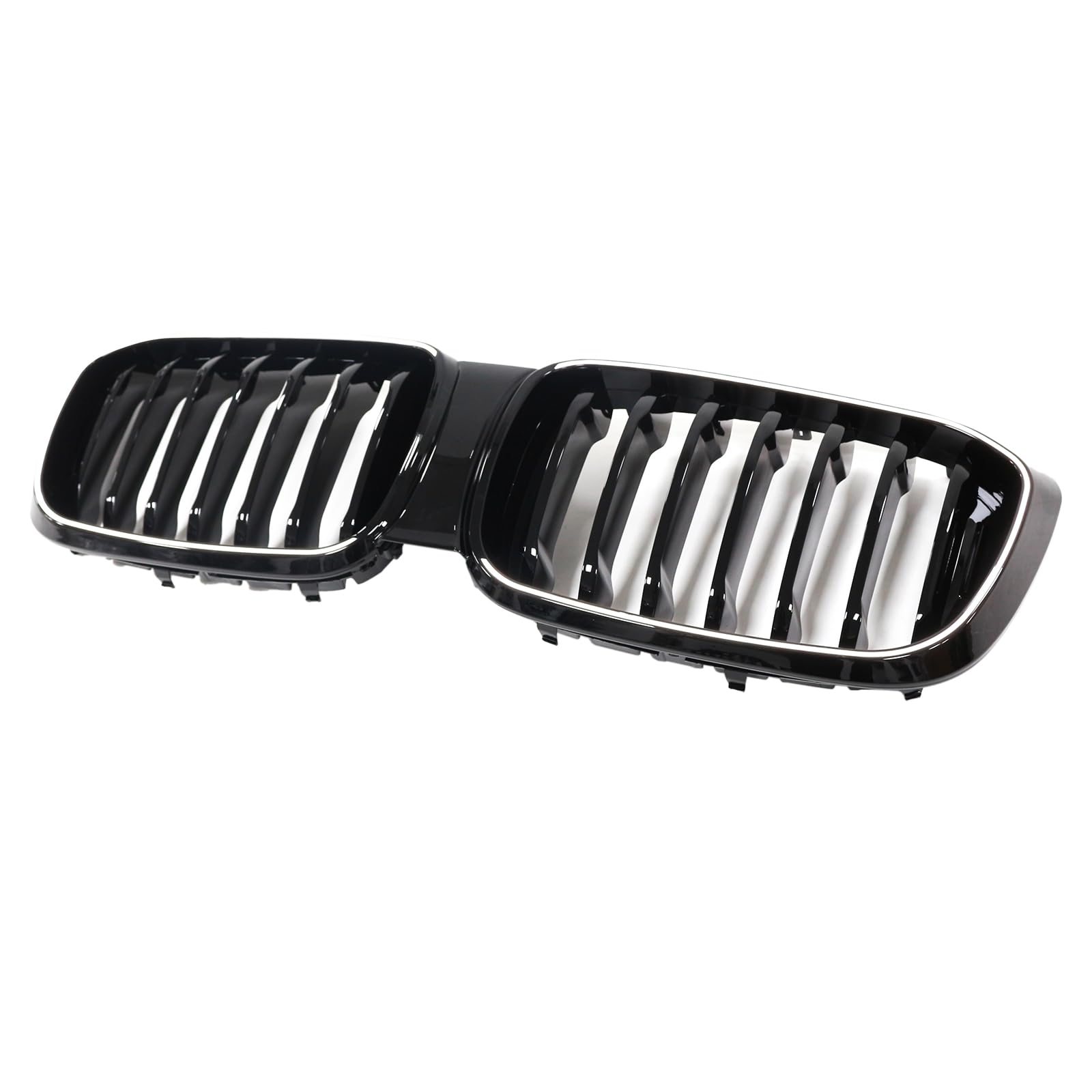 Artudatech Kühlergrill Frontstoßstangengrill Frontgrill ABS Gloss Black Front Kidney Mesh Grill Grille Fit for BMW X4 G02 X3 G01 G08 2018-2021 von Artudatech