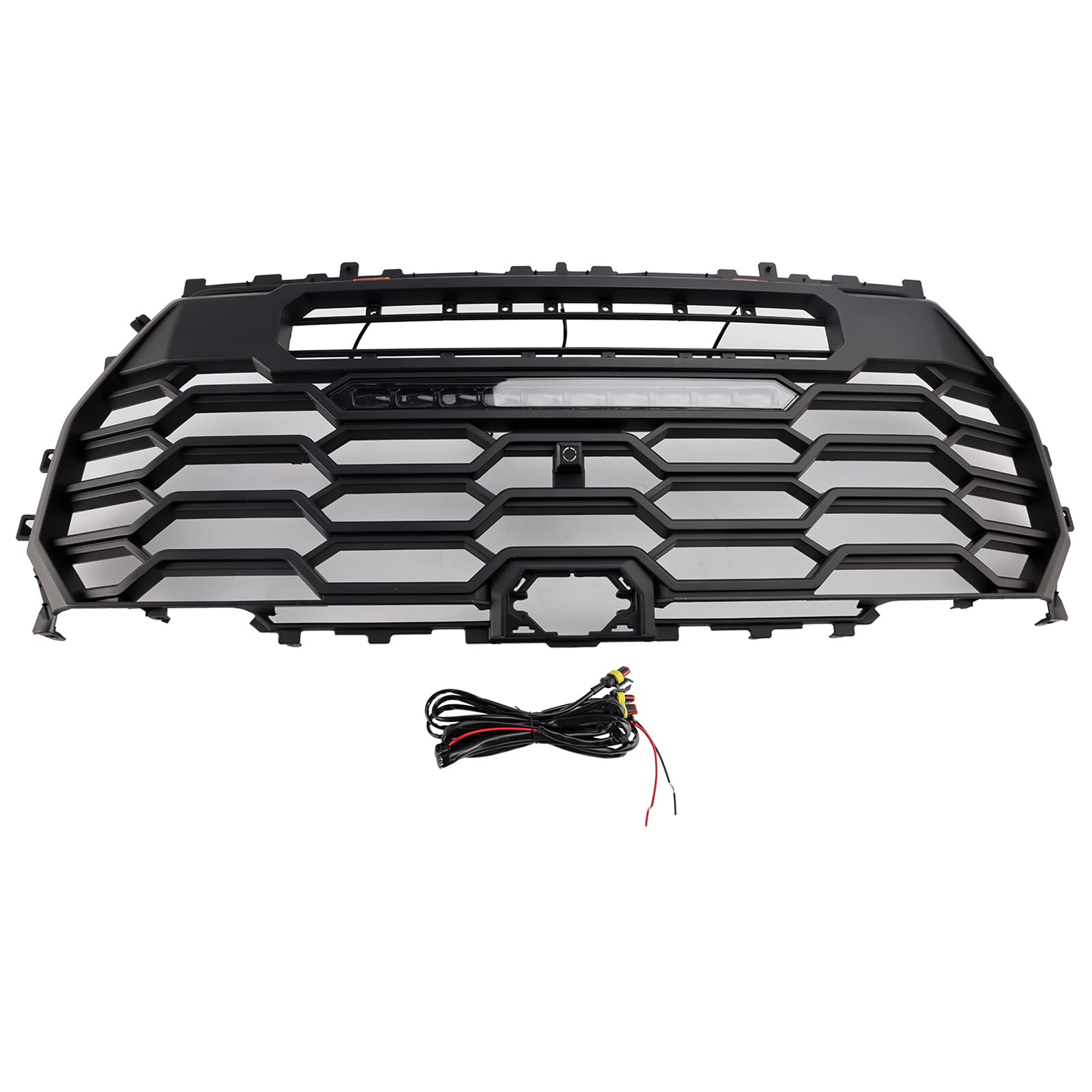 Artudatech Kühlergrill Frontstoßstangengrill Frontgrill ABS Matte Black Front Grill Grille 53101-0C220 Fit for Toyota Tundra 2022-2025 TRD PRO von Artudatech