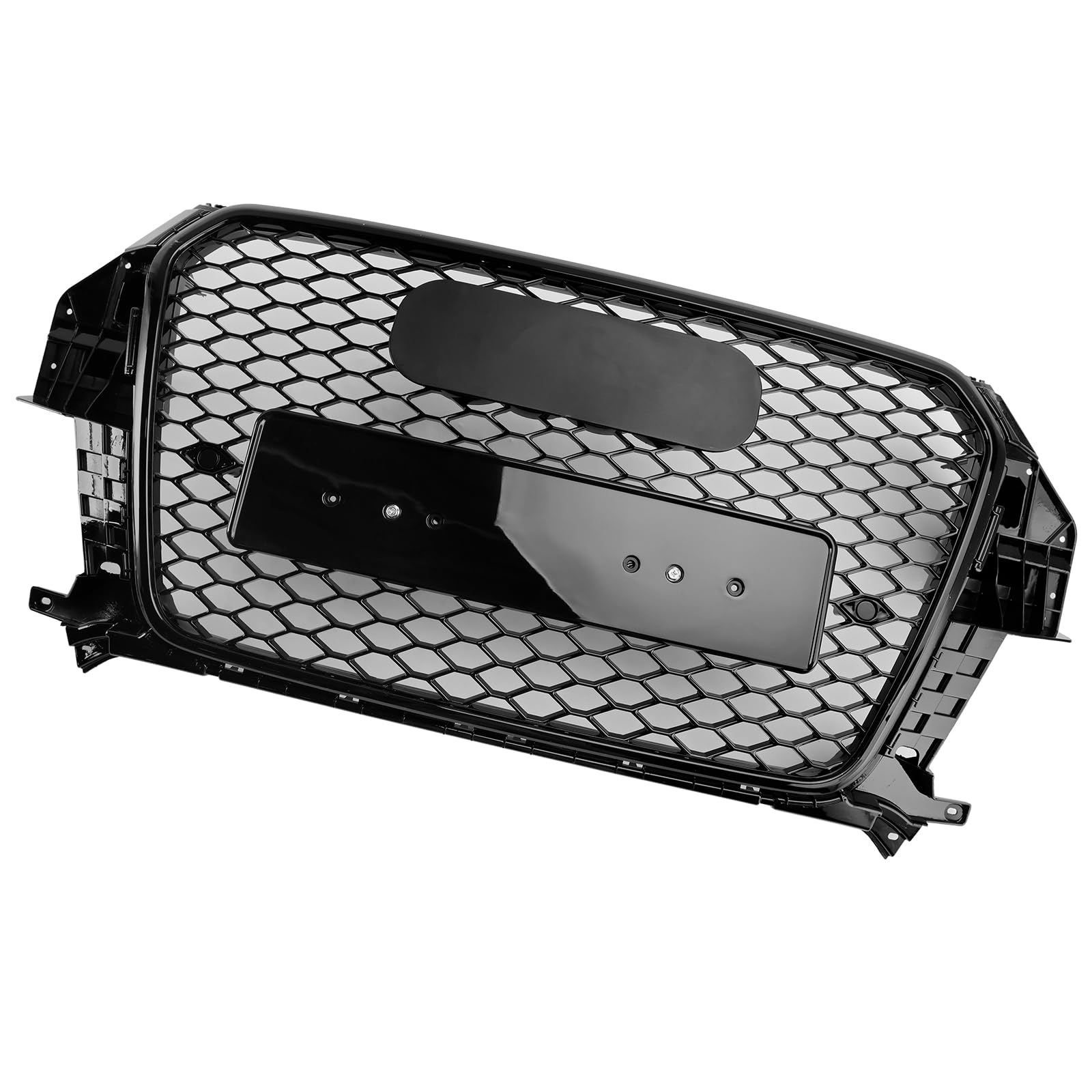 Artudatech Kühlergrill Frontstoßstangengrill Frontgrill ABS RSQ3 Style Gloss Black Front Honeycomb Mesh Grille Fit for Q3 2011-2015 von Artudatech