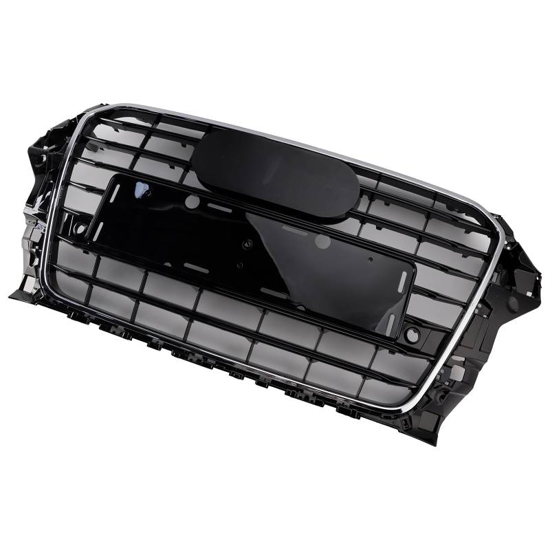 Artudatech Kühlergrill Frontstoßstangengrill Frontgrill ABS S3 Style Front Bumper Grille Grill 8V3853651 Fit for A3 S3 2013-2016 Chrome von Artudatech