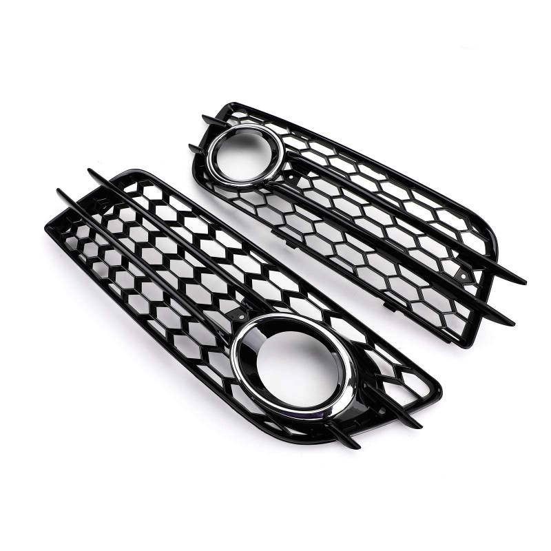 Artudatech Kühlergrill Frontstoßstangengrill Frontgrill Bumper Fog Light Grill Bumper Fit for A4 S-LINE S4 2008-2012 von Artudatech