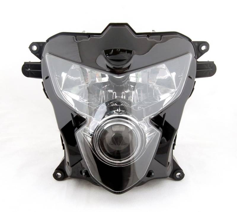 Artudatech LED Scheinwerfer Motorrad, Front Headlight Grille Headlamp LED Protector Clear Fit for Suzuki Gsxr600 750 04-05 Scheinwerferschutz Motorrad von Artudatech