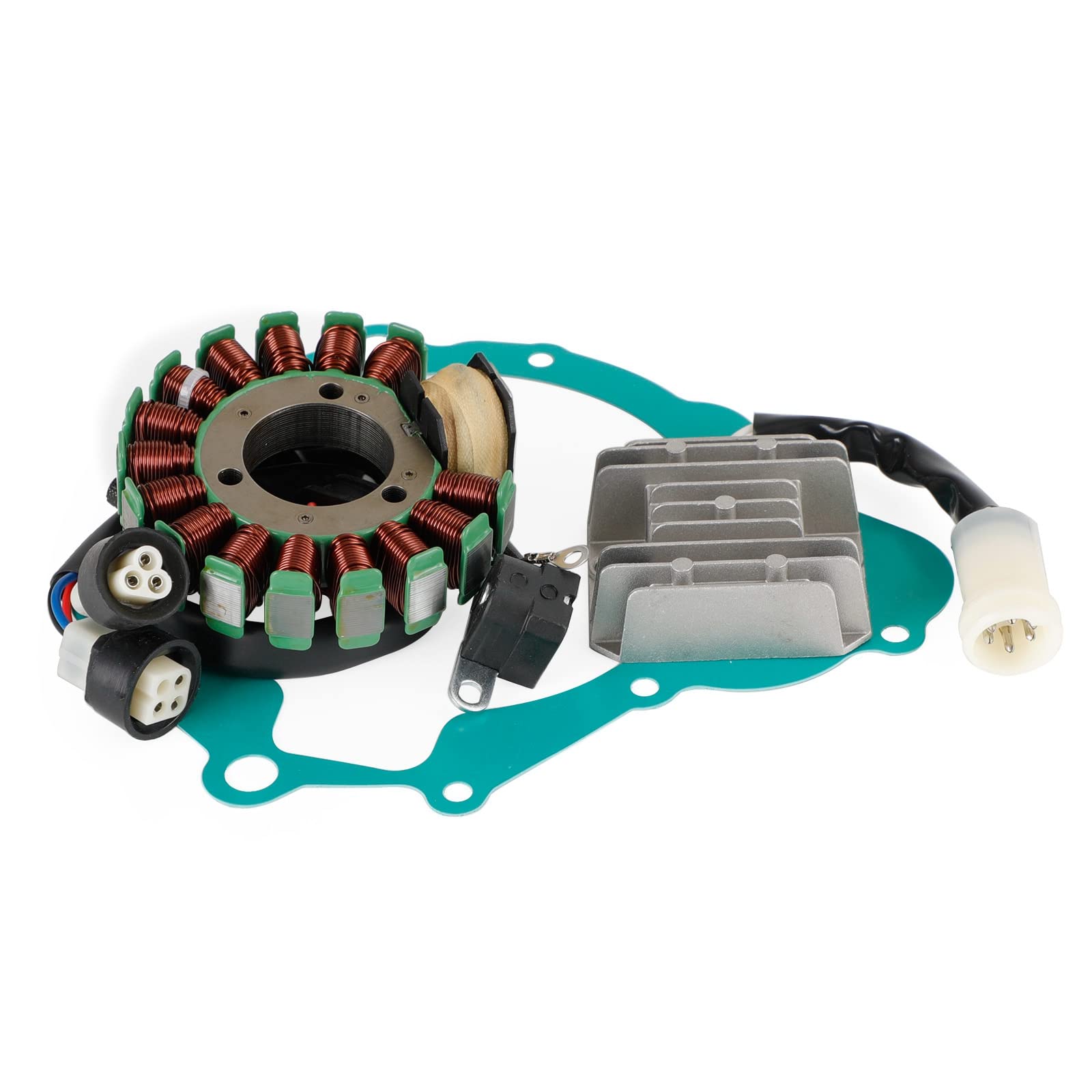 Artudatech Lichtmaschine Stator,Regler,Dichtung für Ya-ma-ha YFM 225 250 Moto-4 Bj. 1986-1991 von Artudatech