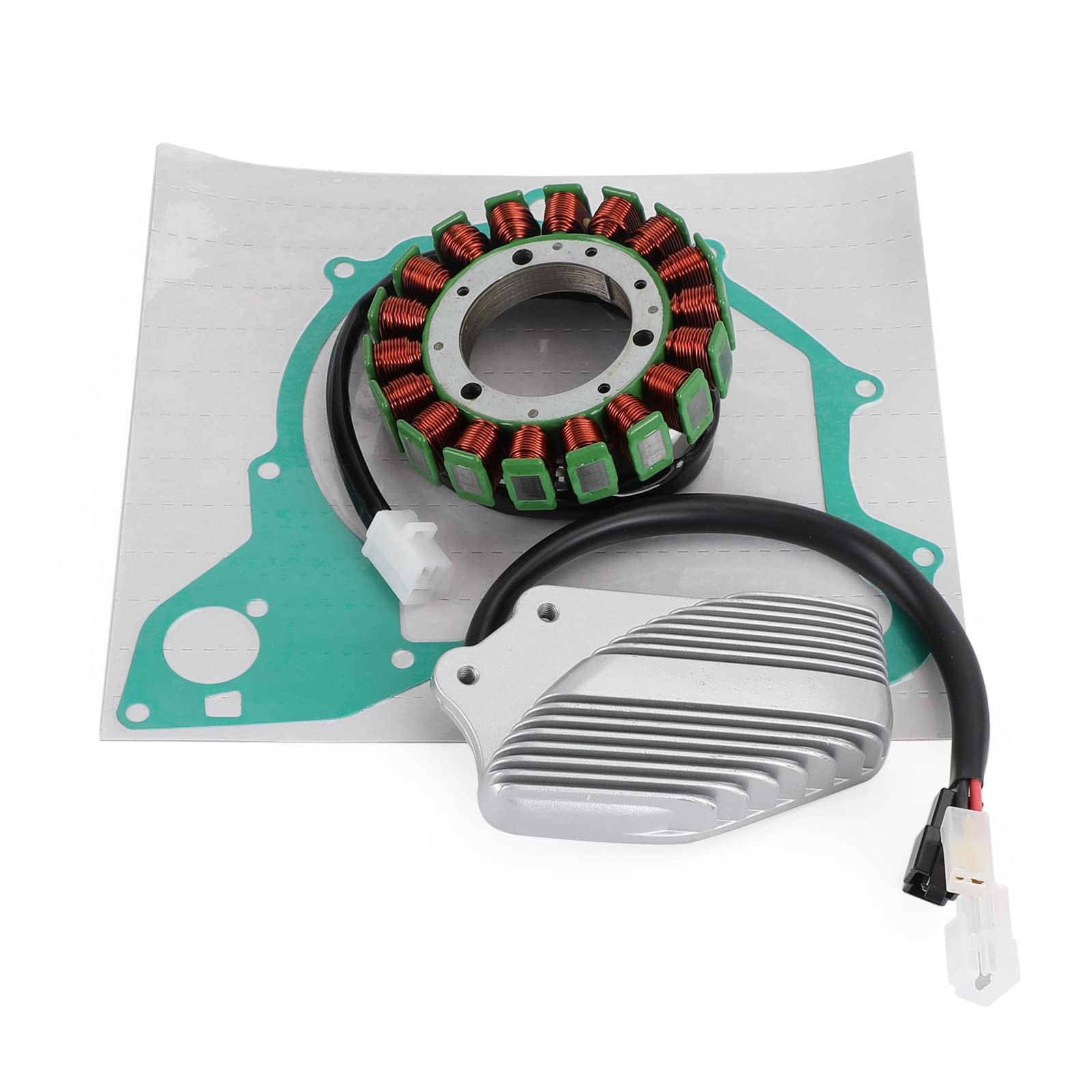 Artudatech Magneto Coil Stator + Voltage Regulator + Gasket Assy Fit for Yamaha Virago 535 XV535 1997-2003 von Artudatech