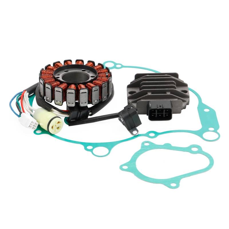 Artudatech Magneto Stator + Spannungsgleichrichter + Dichtung Fit for Yamaha Raptor 660R YFM660R 01-05 von Artudatech