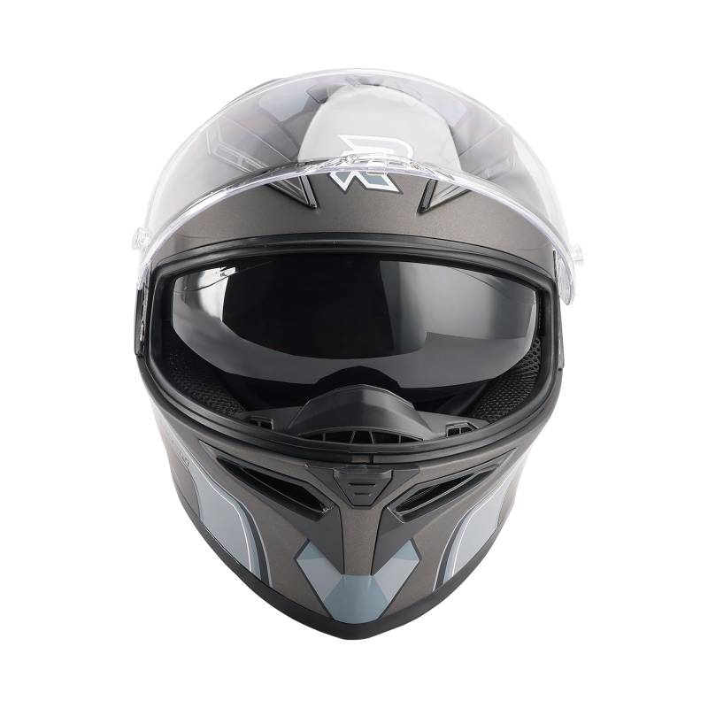 Artudatech Motorradhelm Integralhelm ECE 22.06 Zertifiziert Kopfschutz Motorradausrüstung Vollvisier Leichtes Carbon Antibeschlag Visier & Belüftungssystem Sonnenblende für Tour und Stadt L von Artudatech