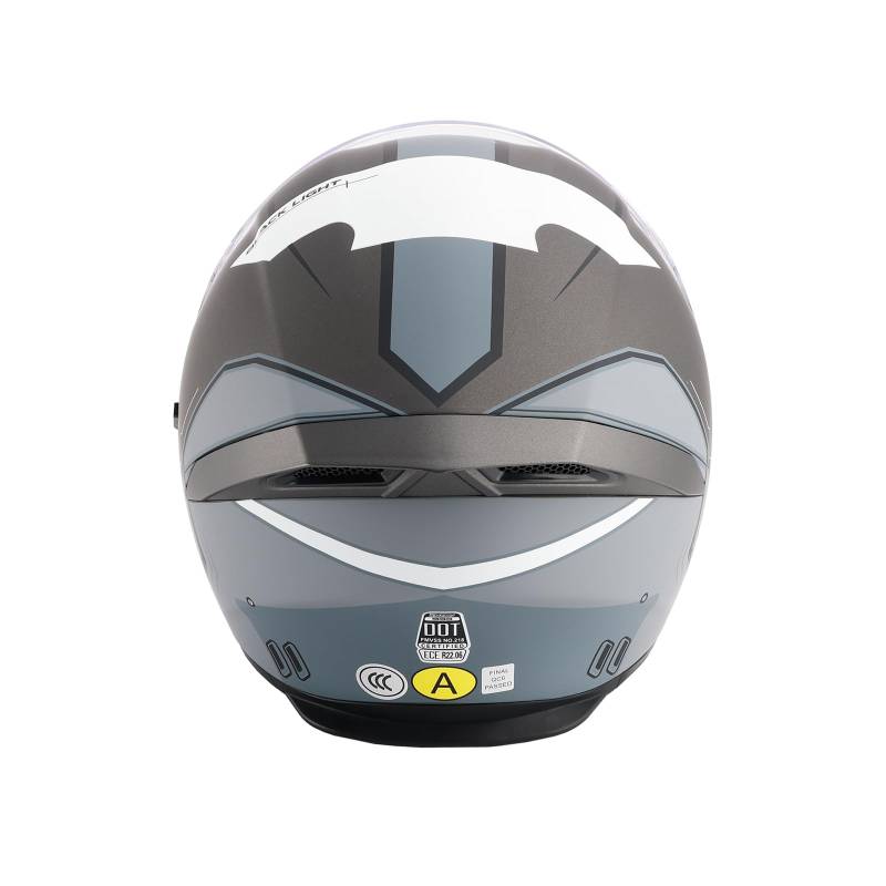 Artudatech Motorradhelm Integralhelm ECE 22.06 Zertifiziert Kopfschutz Motorradausrüstung Vollvisier Leichtes Carbon Antibeschlag Visier & Belüftungssystem Sonnenblende für Tour und Stadt M von Artudatech