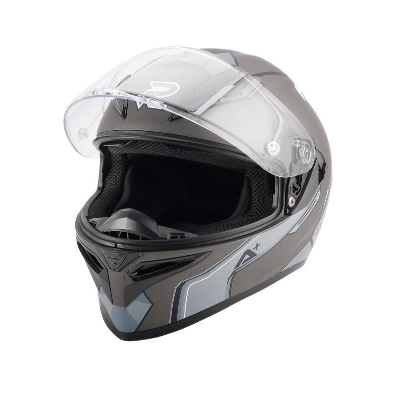 Artudatech Motorradhelm Integralhelm ECE 22.06 Zertifiziert Kopfschutz Motorradausrüstung Vollvisier Leichtes Carbon Antibeschlag Visier & Belüftungssystem Sonnenblende für Tour und Stadt XL von Artudatech