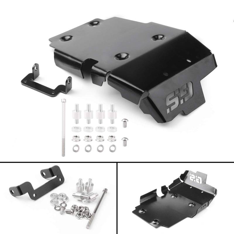 Artudatech Unterbodenschutz Motorrad Skid Plate, Engine Guard Motorschutz Schutzblech Set ADV Motorschutzplatte CNC-Aluminium Abdeckrahmen Kompatibel für BMW F650 F700 F800GS ADV von Artudatech