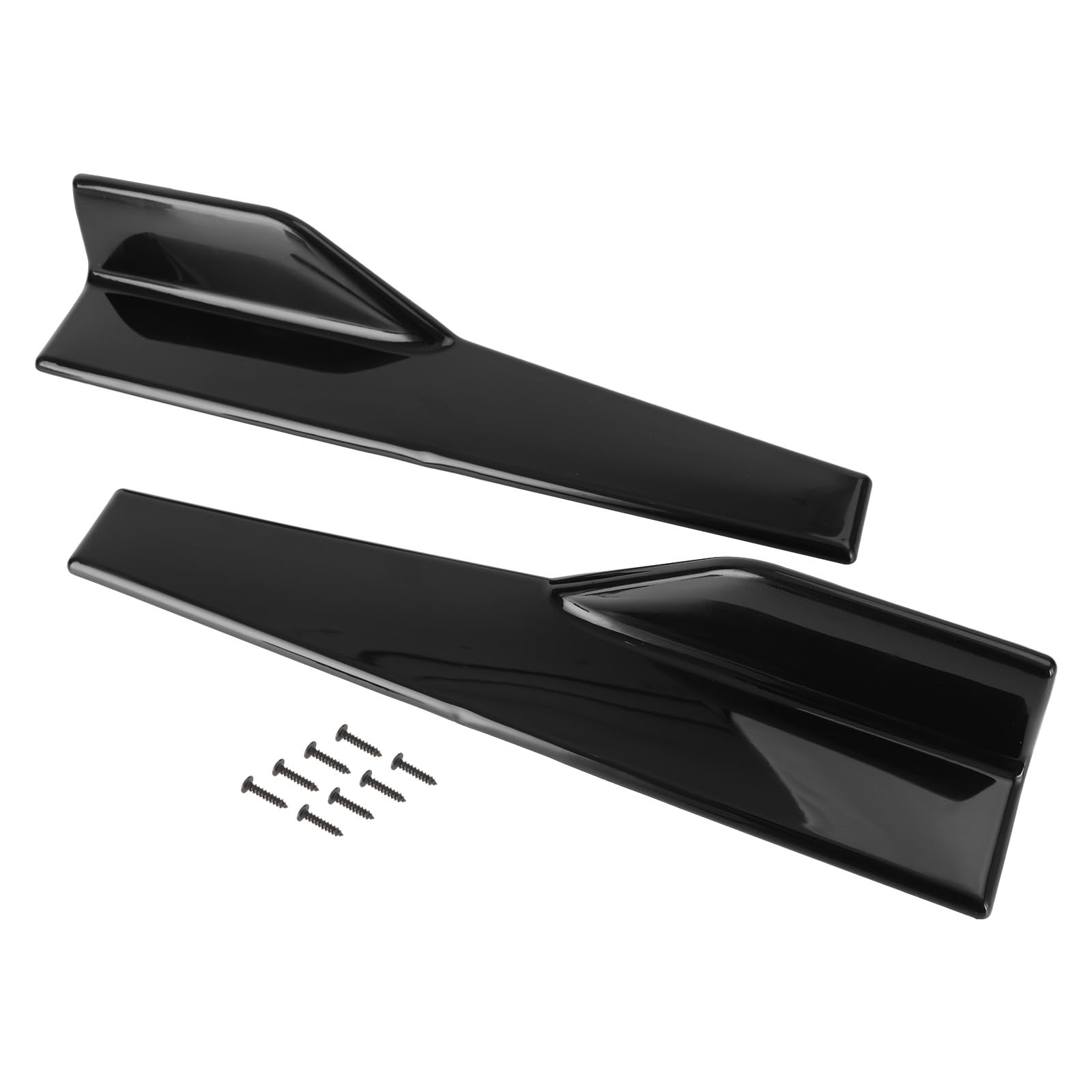 Artudatech Seitenschweller, Universelle Auto-Seitenschweller Karosserie Spoilerlippe ABS Rocker Splitter Winglet Wings Diffusor Auto Spoiler von Artudatech