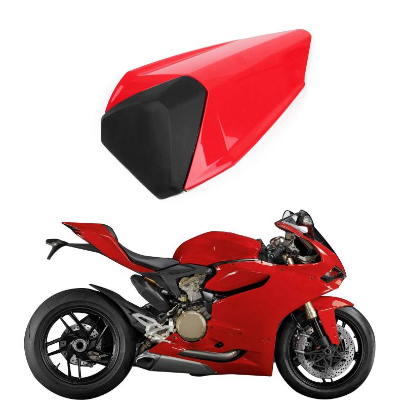 Artudatech Soziussitz-Abdeckung Passend für Ducati 899 1199 Panigale 2012-2015 Rot von Artudatech