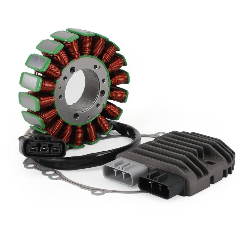 Artudatech Stator mit Regler und Dichtung Set OEM:5PW-81410-00/01 für Ya-ma-ha YZF-R1 R1 R1S RN09 Bj.2002-2003 von Artudatech