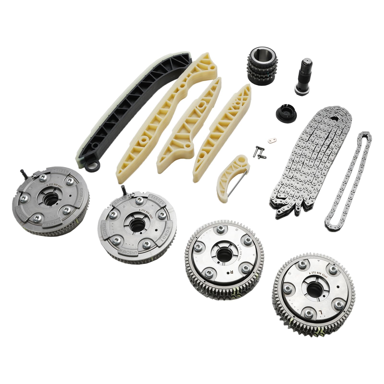 Artudatech Timing Chain Kit + 4× Camshaft Adjusters Fit for Mercedes W164 ML350 ML450 ML550 von Artudatech