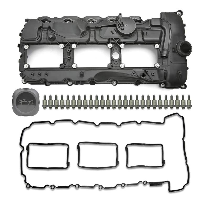 Artudatech Valve Cover with Gasket & Cap 11127570292 Fit for BMW N55 135i 335i 535i 640i 740i von Artudatech