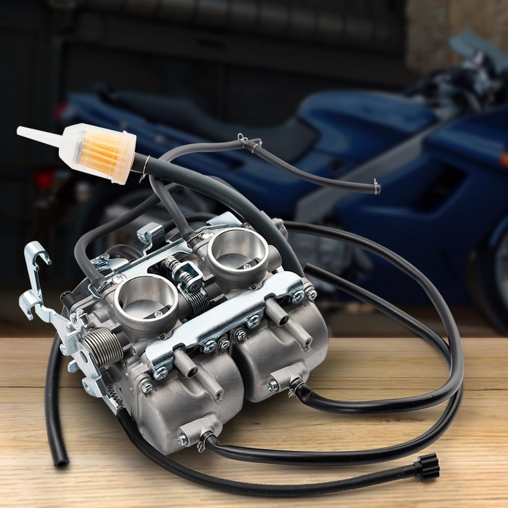 Vergaser für Kawasaki ZZR 250 Artudatech Vergaser Motorrad für Kawasaki GPX 250 Motorcycle Carburettor Ersatzteil Satz Luftfilter für Kawasaki GPX 400 32mm 2 takt 250cc 400cc von Artudatech