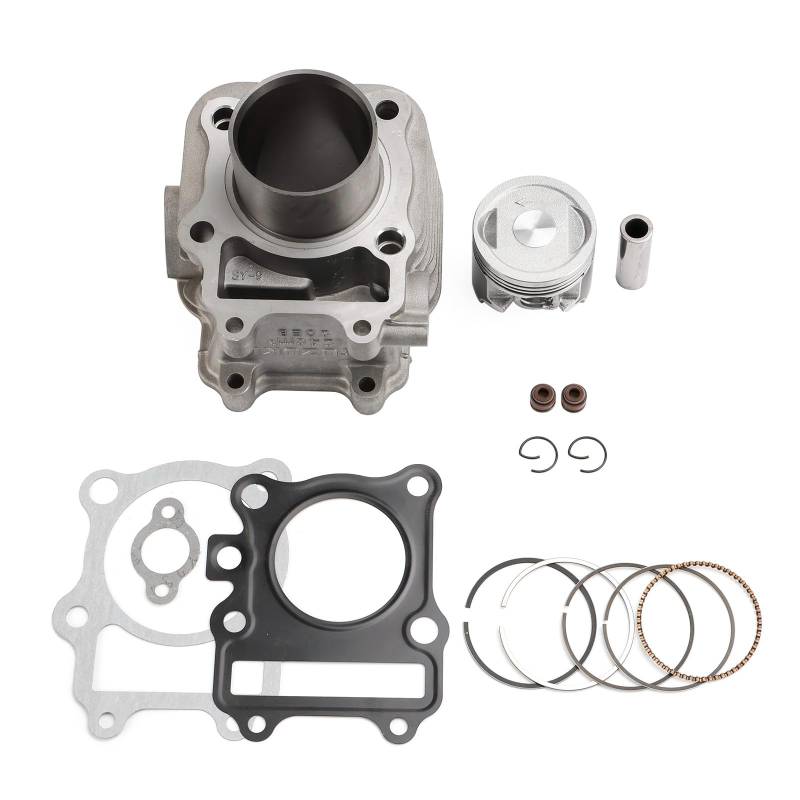 Artudatech Zylinder Kolben Kit Zylinderkit 52mm Cylinder Piston Gasket Top End Rebuild Kit Fit for Suzuki AN125 / VECSTAR 125 1995-2000 von Artudatech