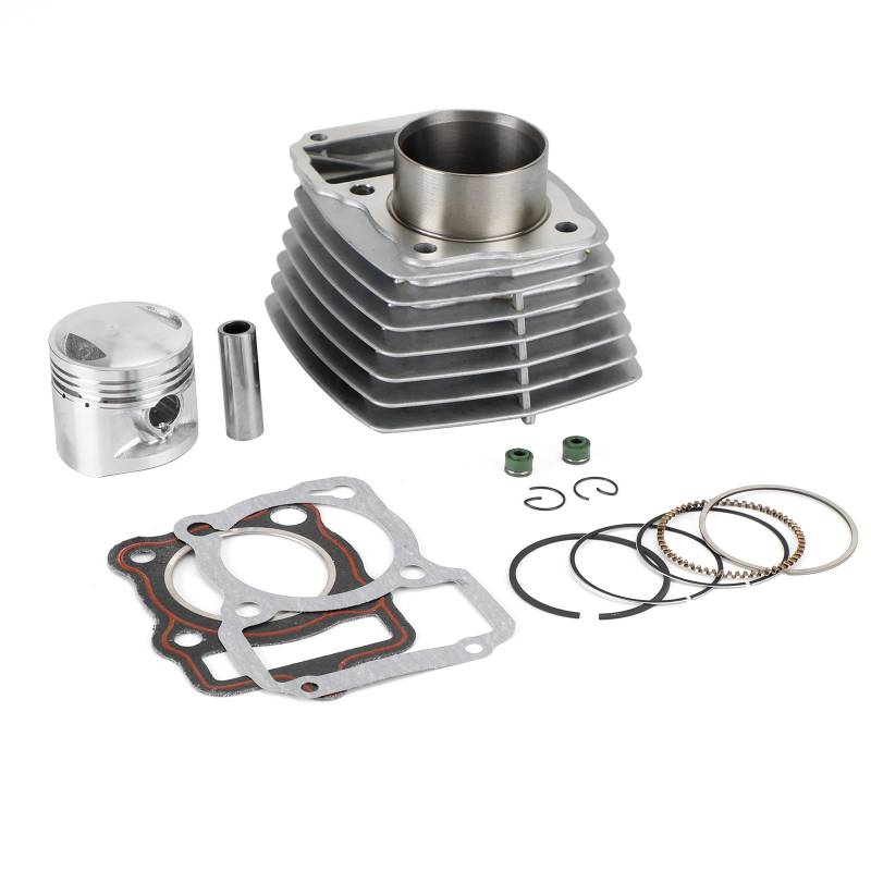 Artudatech Zylinder Kolben Kit Zylinderkit 56.5mm Engine Cylinder Barrel Piston Gasket Kit 125cc Fit for Honda CG125 Motorcycle ATV von Artudatech