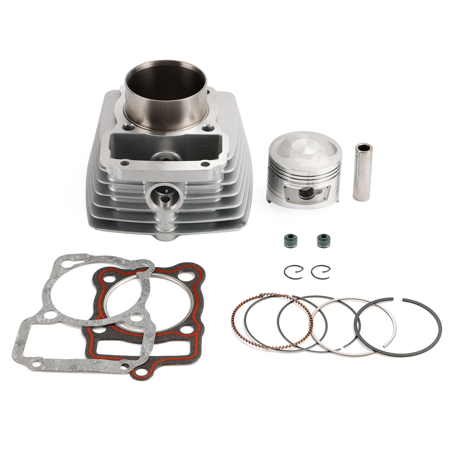 Artudatech Zylinder Kolben Kit Zylinderkit 63mm Cylinder Piston Gasket Top End Rebuild Kit Fit for Italika Ex200 Rt200-15mm pin von Artudatech