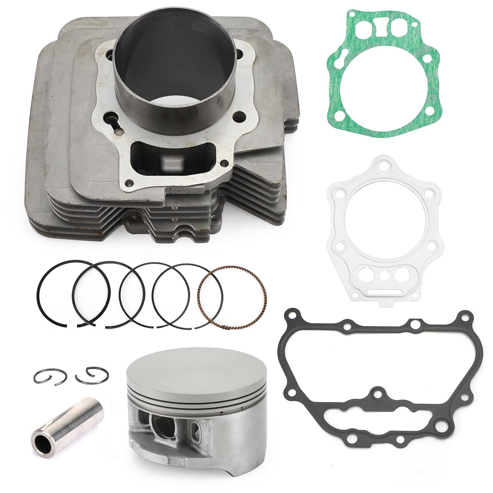 Artudatech Zylinder Kolben Kit Zylinderkit Cylinder Jug Fit for Honda 05-11 TRX500 Foreman FPE FPM FE FM TM Piston Rings Gasket Top End Kit von Artudatech