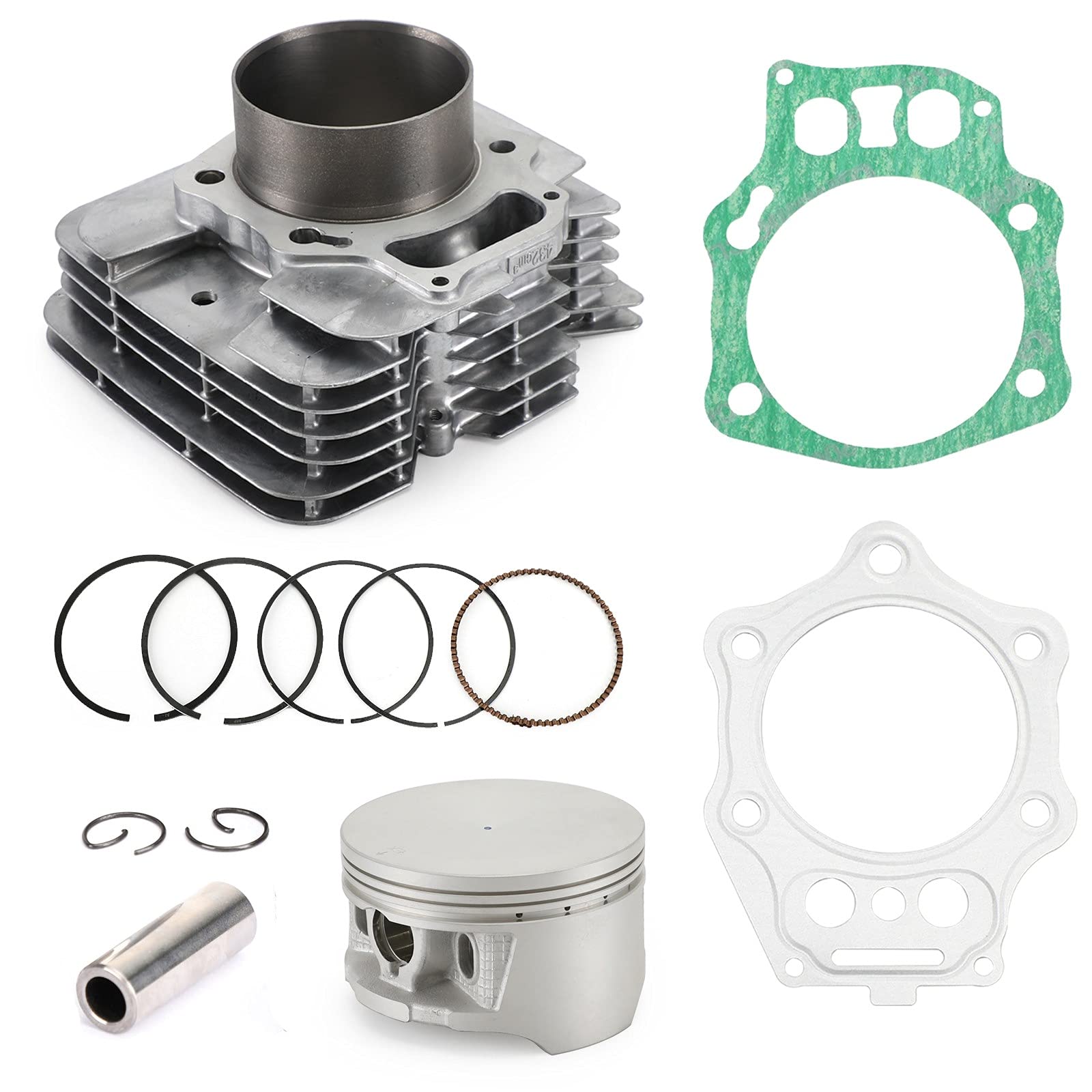 Artudatech Zylinder Kolben Kit Zylinderkit Cylinder Jug Fit for Honda 98-04 TRX450 Foreman ES S FE FM Piston Rings Gasket Top End Kit von Artudatech