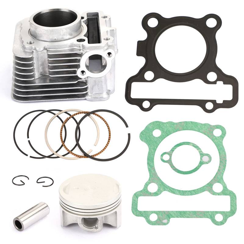 Artudatech Zylinder Kolben Kit Zylinderkit Cylinder Piston, Rings, Gaskets Kit Fit for Yamaha LTS125C / MIO M3 / MIO i 125 Standard Bore 52.4mm von Artudatech