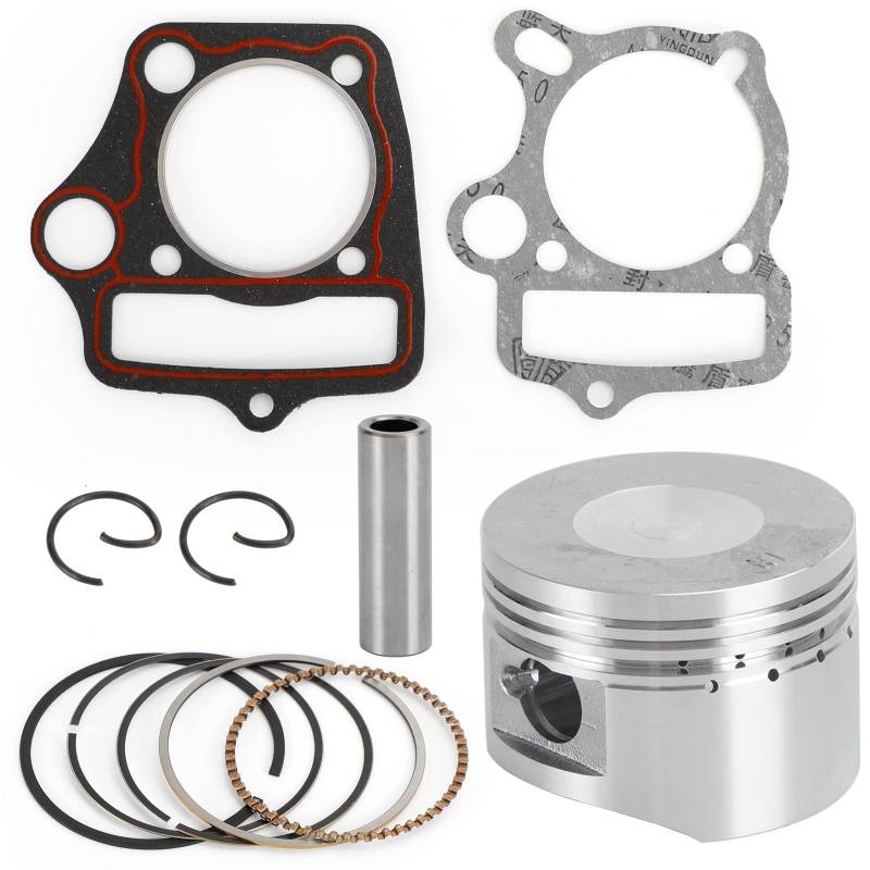 Artudatech Zylinder Kolben Kit Zylinderkit Piston Rings Gasket Set 52.4mm Bore Replacement Fit for Kazuma Taotao Sunl Coolster Roketa BMS SSR 110cc 125cc von Artudatech